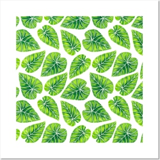 Tropical leaves Posters and Art